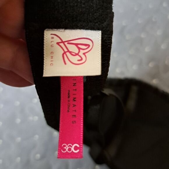 Charolott Russe black tutu ruffled bra size 36C NWT - Picture 4 of 4